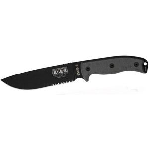 ESEE 6S Knife w/ Serrated Blade and Sheath